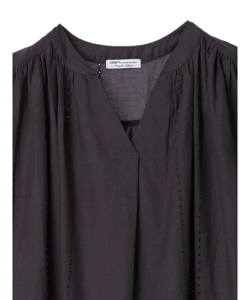 CRAFT STANDARD BOUTIQUE(クラフトスタンダードブティック)の「【インドコットン】スカラップ刺繍ワンピース *◆(ワンピース・レディース・チャコールグレー・FREE)」の16枚目の写真