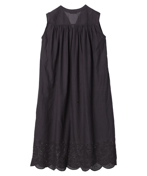CRAFT STANDARD BOUTIQUE(クラフトスタンダードブティック)の「【インドコットン】スカラップ刺繍ワンピース *◆(ワンピース・レディース・チャコールグレー・FREE)」の15枚目の写真
