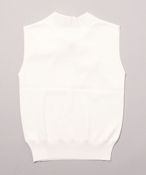 AND COUTURE（アンドクチュール）の「異素材ボウタイノースリプルオーバー（シャツ/ブラウス・レディース・オフホワイト/ブラック/ライトベージュ・MEDIUM）」の10枚目の写真