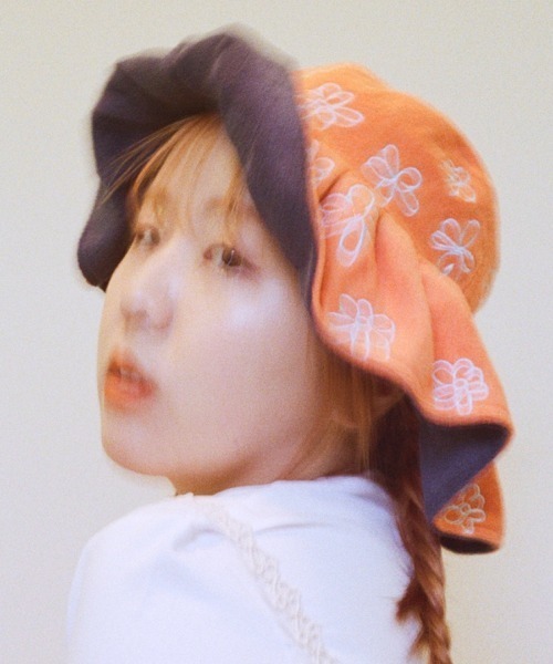 Casselini（キャセリーニ）の「【そわんわん×Casselini】Casselini(キャセリーニ)Sunny flower hat（ハット・レディース・オレンジ・FREE）」の4枚目の写真