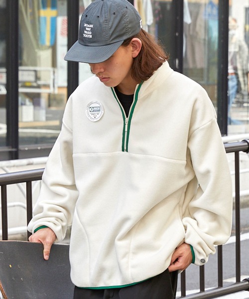 DISCUS ATHLETIC/ディスカス アスレチック フリース配色パイピング