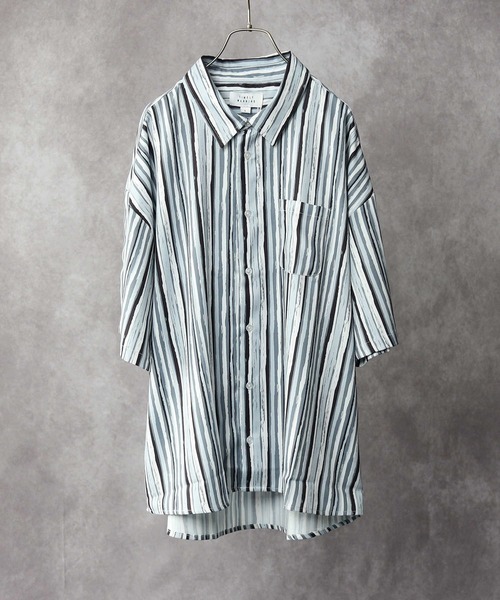 Right-on(ライトオン)の「【WEB限定】 総柄シャツ(シャツ/ブラウス・メンズ・ピンク/ダークグレー/ブラック/ブルー/ブラック×ブルー/グレー/サックスブルー/ライム/グリーン/ホワイト/ブラック×レッド・L/M/XL)」の22枚目の写真