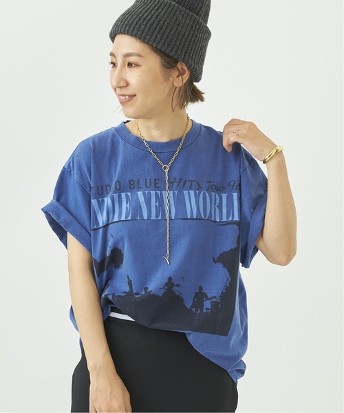 plage（プラージュ）の「ROCK photo bigTシャツ（Tシャツ/カットソー・レディース・チャコールグレー/ブルー系その他・FREE）」の12枚目の写真