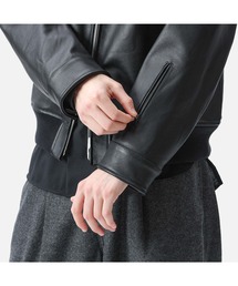 SOPHNET.（ソフネット）の「LEATHER ZIP JACKET（ブルゾン）」 - WEAR