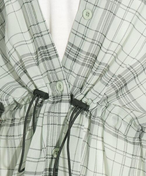 PINK-latte（ピンクラテ）の「◆レイヤード風透けシャツトップス（シャツ/ブラウス・キッズ・ピンク系その他/ホワイト系4/ライトグリーン系1・15 /14/16）」の18枚目の写真