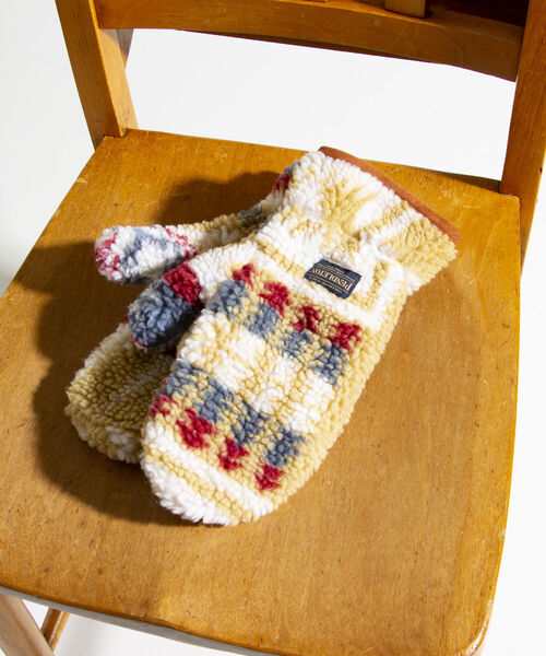 PENDLETON（ペンドルトン）の「【PENDLETON/ペンドルトン】別注HARDING ボアグローブ 手袋 ミトン フリース（手袋・メンズ・ホワイト系その他/ブラック系その他/ベージュ系その他・FREE）」の4枚目の写真