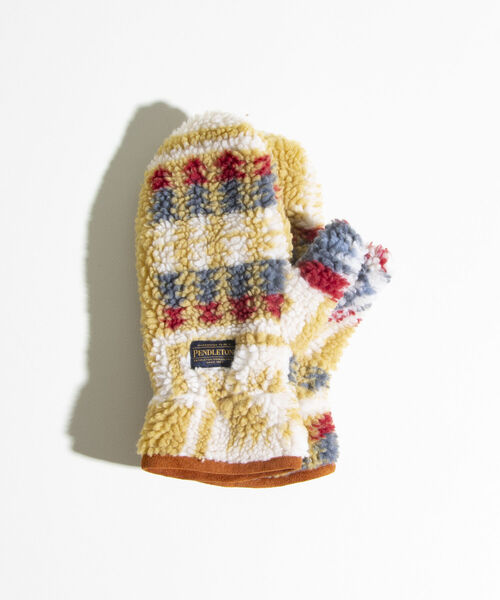 PENDLETON（ペンドルトン）の「【PENDLETON/ペンドルトン】別注HARDING ボアグローブ 手袋 ミトン フリース（手袋・メンズ・ホワイト系その他/ブラック系その他/ベージュ系その他・FREE）」の5枚目の写真