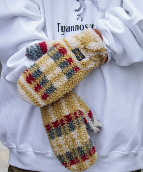 PENDLETON（ペンドルトン）の「【PENDLETON/ペンドルトン】別注HARDING ボアグローブ 手袋 ミトン フリース（手袋・メンズ・ホワイト系その他/ブラック系その他/ベージュ系その他・FREE）」の12枚目の写真