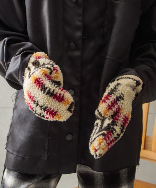 PENDLETON（ペンドルトン）の「【PENDLETON/ペンドルトン】別注HARDING ボアグローブ 手袋 ミトン フリース（手袋・メンズ・ホワイト系その他/ブラック系その他/ベージュ系その他・FREE）」の14枚目の写真