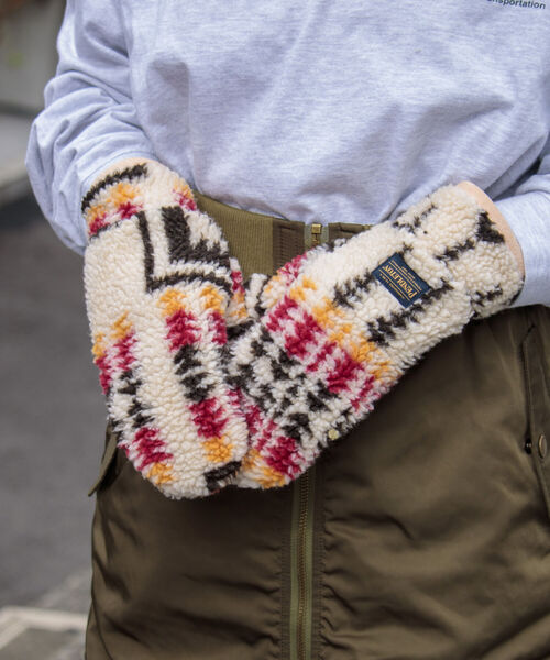 PENDLETON（ペンドルトン）の「【PENDLETON/ペンドルトン】別注HARDING ボアグローブ 手袋 ミトン フリース（手袋・メンズ・ホワイト系その他/ブラック系その他/ベージュ系その他・FREE）」の18枚目の写真