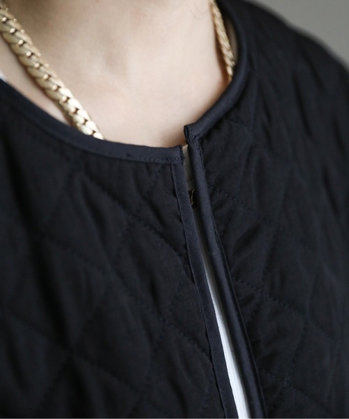 ap retro（アプレトロ）の「AW キルティングベスト（ベスト・レディース・ブラック/アイボリー/カーキ・FREE）」の22枚目の写真