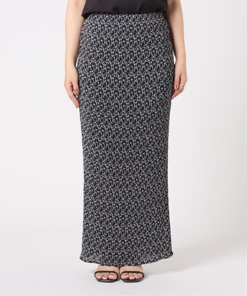 B.C STOCK（ベーセーストック）の「フラワープリーツタイトスカート（スカート・レディース・ブラック/ブラウン/グリーン・FREE）」の16枚目の写真