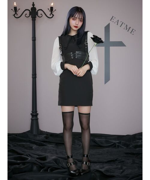 EATME（イートミー）の「BIGカラータイトワンピース（ワンピース・レディース・グレー/ブラック/その他1・SMALL/MEDIUM）」の18枚目の写真