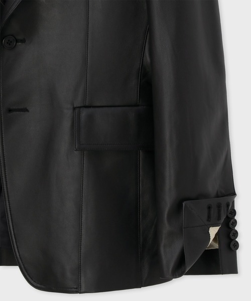 ポールスミス レザー　テーラードジャケット 　ラムレザー　牛革　黒　M Paul Smith COLLECTION（ポールスミスコレクション）の