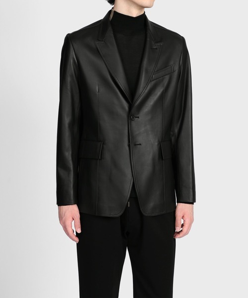 Paul Smith COLLECTION ラムレザー　テーラードジャケット 黒 中古・古着通販】Paul Smith COLLECTION (ポールスミス コレクション