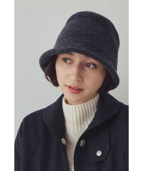 human woman（ヒューマンウーマン）の「◆ヘリンボーン柄ハット（ハット・レディース・カーキ/グレー系その他・FREE）」の12枚目の写真