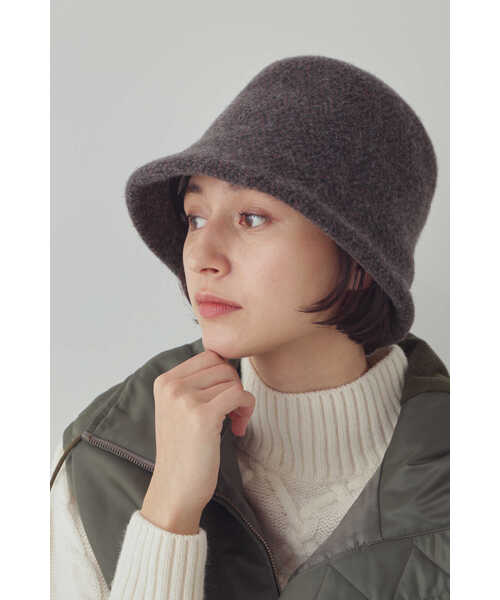 human woman（ヒューマンウーマン）の「◆ヘリンボーン柄ハット（ハット・レディース・カーキ/グレー系その他・FREE）」の11枚目の写真