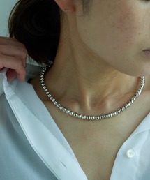 ROPE' | 【一部WEB限定】メタルパールショートネックレス(ネックレス)