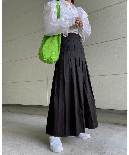 AMAIL(アマイル)の「Casual almond skirt(スカート・レディース・ブラック/ベージュ・S/M)」の19枚目の写真