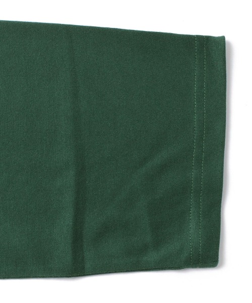 GLAZOS（グラソス）の「天竺・ビッグシルエットラインリブ7分袖Tシャツ（Tシャツ/カットソー・キッズ・ホワイト/ブラック/グリーン・130cm/140cm/150cm/160cm/170cm）」の8枚目の写真