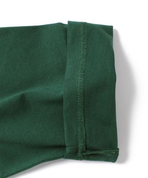 GLAZOS（グラソス）の「天竺・ビッグシルエットラインリブ7分袖Tシャツ（Tシャツ/カットソー・キッズ・ホワイト/ブラック/グリーン・130cm/140cm/150cm/160cm/170cm）」の10枚目の写真