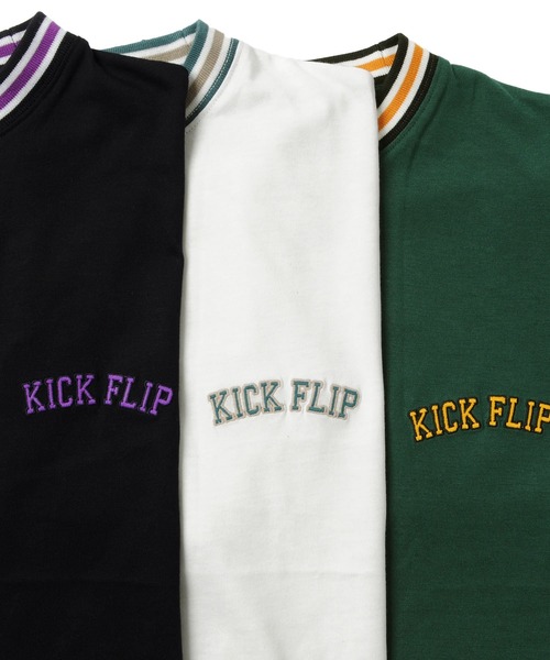 GLAZOS（グラソス）の「天竺・ビッグシルエットラインリブ7分袖Tシャツ（Tシャツ/カットソー・キッズ・ホワイト/ブラック/グリーン・130cm/140cm/150cm/160cm/170cm）」の6枚目の写真