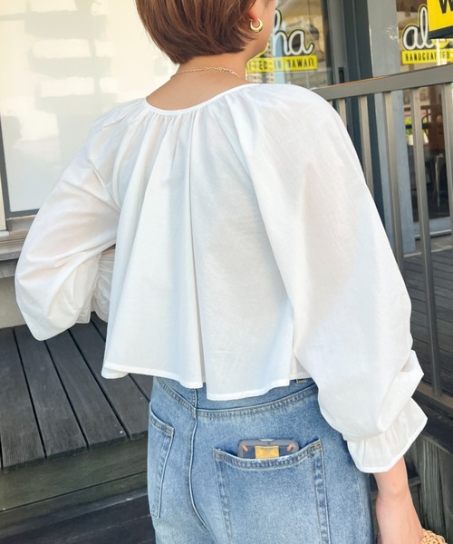 Ambre Ciel(アンブルシエル)の「2WAYボレロブラウス/【WEB/EC限定商品】(シャツ/ブラウス・レディース・ベージュ/アイボリー・FREE)」の10枚目の写真