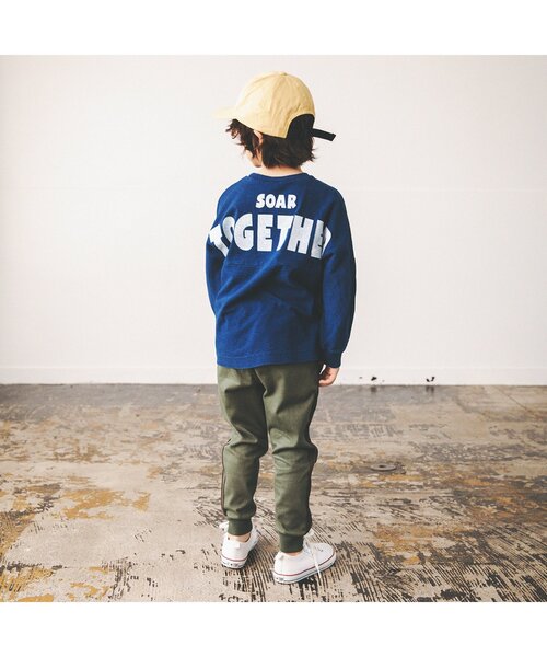 BREEZE（ブリーズ）の「WEB限定 インディゴTシャツ（Tシャツ/カットソー・キッズ・ブルー/サックスブルー・120/130/110/90/80/140/100）」の4枚目の写真
