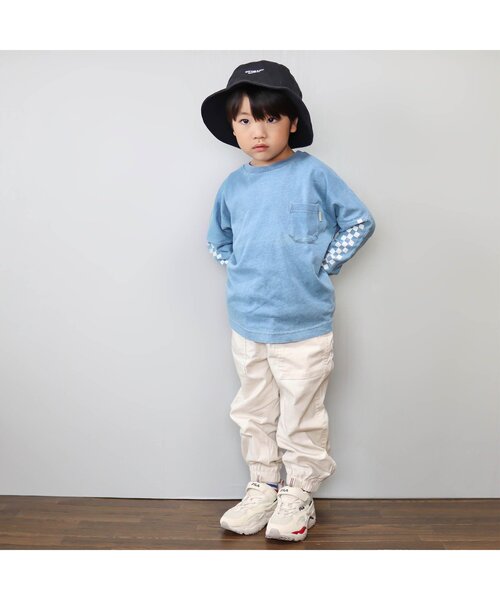 BREEZE（ブリーズ）の「WEB限定 インディゴTシャツ（Tシャツ/カットソー・キッズ・ブルー/サックスブルー・120/130/110/90/80/140/100）」の9枚目の写真