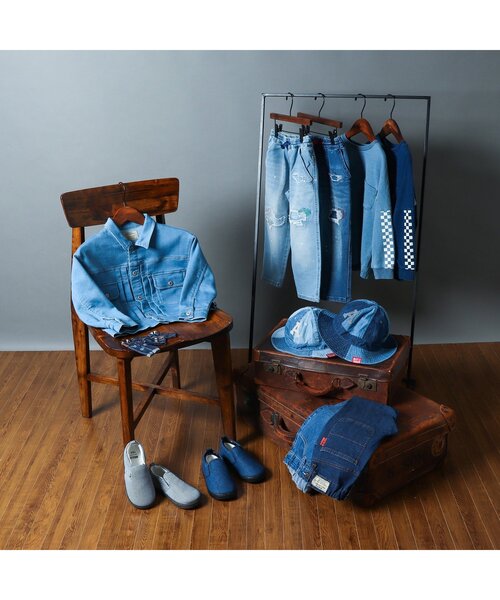 BREEZE（ブリーズ）の「WEB限定 インディゴTシャツ（Tシャツ/カットソー・キッズ・ブルー/サックスブルー・120/130/110/90/80/140/100）」の8枚目の写真