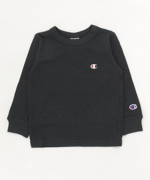 Champion(チャンピオン)の「CHAMPION/チャンピオン キッズ ロンT MUJI CK-W402(Tシャツ/カットソー・キッズ・ホワイト/チャコールグレー/ブラック・110cm/100cm/120cm/140cm/150cm/160cm/130cm)」の2枚目の写真