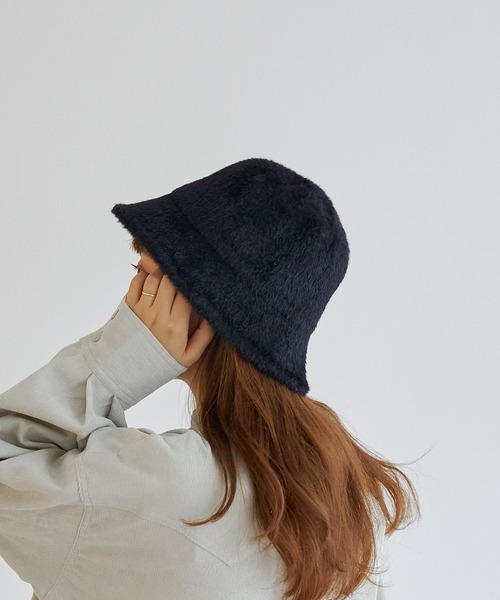 CPCM（シーピーシーエム）の「シャギーファーバケットハット（ハット・レディース・ブラック/ベージュ/アイボリー・FREE）」の5枚目の写真