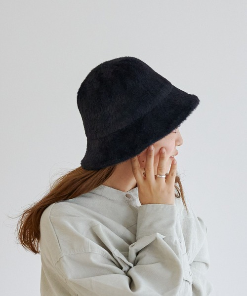 CPCM（シーピーシーエム）の「シャギーファーバケットハット（ハット・レディース・ブラック/ベージュ/アイボリー・FREE）」の19枚目の写真