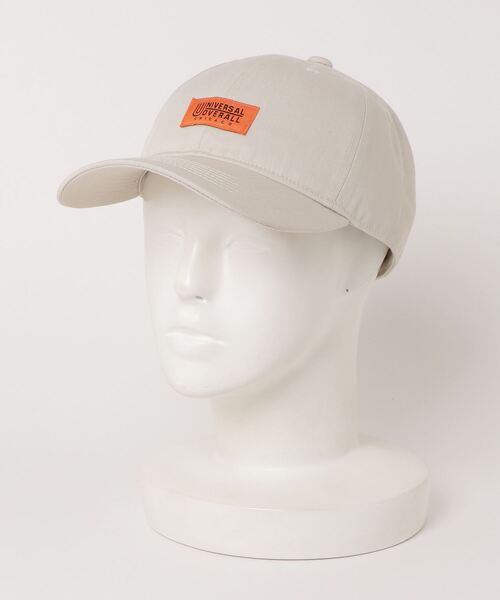 UNIVERSAL OVERALL（ユニバーサルオーバーオール）の「【UNIVERSAL OVERALL/ユニバーサルオーバーオール】TCツイルワンポイント ローキャップ/ワークキャップ（キャップ・メンズ・ネイビー/アイボリー・FREE）」の4枚目の写真