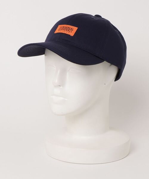 UNIVERSAL OVERALL（ユニバーサルオーバーオール）の「【UNIVERSAL OVERALL/ユニバーサルオーバーオール】TCツイルワンポイント ローキャップ/ワークキャップ（キャップ・メンズ・ネイビー/アイボリー・FREE）」の5枚目の写真