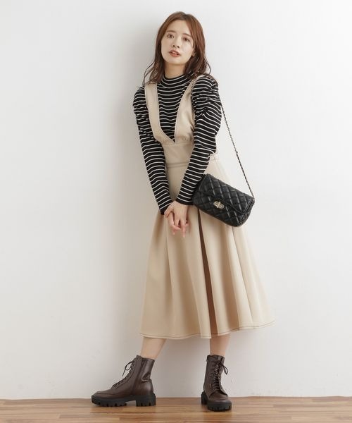 mysty woman（ミスティウーマン）の「ウォッシャブルパワショルニット 166516（ニット/セーター・レディース・ブラック/ダークブラウン/オフホワイト/ホワイト系その他/ブラック系その他・FREE）」の12枚目の写真