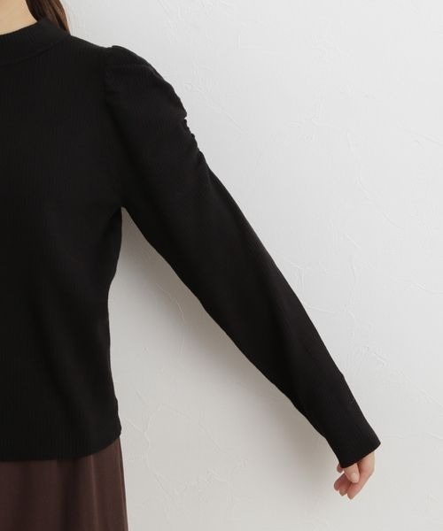 mysty woman（ミスティウーマン）の「ウォッシャブルパワショルニット 166516（ニット/セーター・レディース・ブラック/ダークブラウン/オフホワイト/ホワイト系その他/ブラック系その他・FREE）」の17枚目の写真