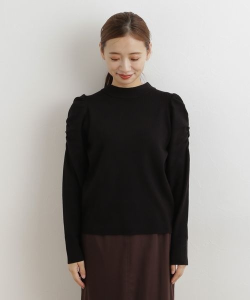 mysty woman（ミスティウーマン）の「ウォッシャブルパワショルニット 166516（ニット/セーター・レディース・ブラック/ダークブラウン/オフホワイト/ホワイト系その他/ブラック系その他・FREE）」の20枚目の写真