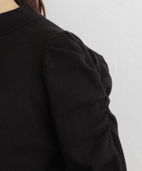 mysty woman（ミスティウーマン）の「ウォッシャブルパワショルニット 166516（ニット/セーター・レディース・ブラック/ダークブラウン/オフホワイト/ホワイト系その他/ブラック系その他・FREE）」の10枚目の写真