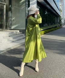 バックシャンシャツワンピース