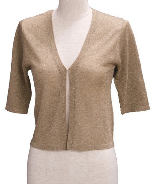 CISLYS(シスリス)の「【CISLYS】Shine 2way compact cardigan(カーディガン/ボレロ・レディース・グレー/アイボリー/ブラウン・FREE)」の8枚目の写真