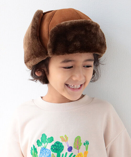 B:MING by BEAMS（ビーミングバイビームス）の「B:MING by BEAMS / フライトキャップ（キャップ・キッズ・ベージュ系その他/オリーブ/ブラック・ONE SIZE）」の2枚目の写真