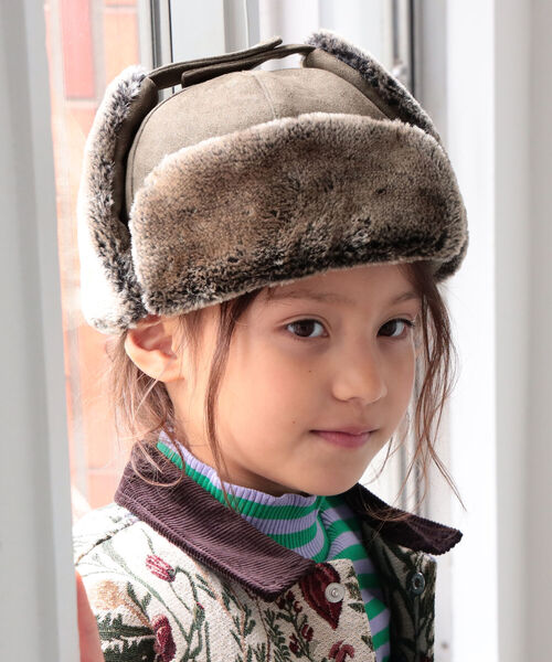 B:MING by BEAMS（ビーミングバイビームス）の「B:MING by BEAMS / フライトキャップ（キャップ・キッズ・ベージュ系その他/オリーブ/ブラック・ONE SIZE）」の3枚目の写真