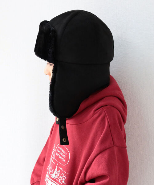 B:MING by BEAMS（ビーミングバイビームス）の「B:MING by BEAMS / フライトキャップ（キャップ・キッズ・ベージュ系その他/オリーブ/ブラック・ONE SIZE）」の4枚目の写真