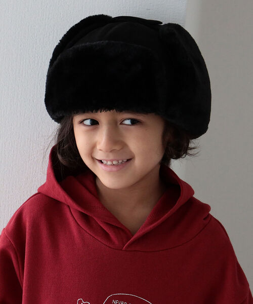 B:MING by BEAMS（ビーミングバイビームス）の「B:MING by BEAMS / フライトキャップ（キャップ・キッズ・ベージュ系その他/オリーブ/ブラック・ONE SIZE）」の9枚目の写真