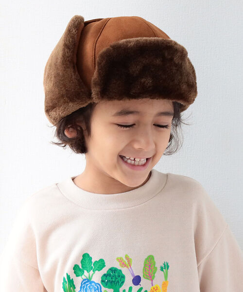 B:MING by BEAMS（ビーミングバイビームス）の「B:MING by BEAMS / フライトキャップ（キャップ・キッズ・ベージュ系その他/オリーブ/ブラック・ONE SIZE）」の7枚目の写真