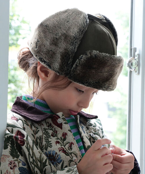 B:MING by BEAMS（ビーミングバイビームス）の「B:MING by BEAMS / フライトキャップ（キャップ・キッズ・ベージュ系その他/オリーブ/ブラック・ONE SIZE）」の10枚目の写真