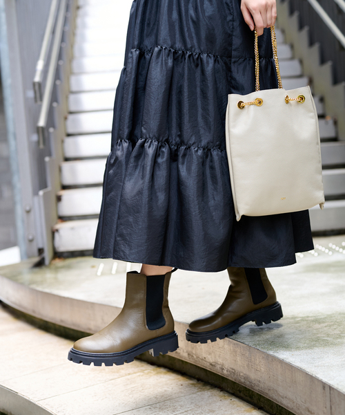 MOHI（モヒ）の「■【MOHI/モヒ】サイドゴアブーツ（ブーツ・レディース・カーキ/ブラック・38/37/36）」の11枚目の写真