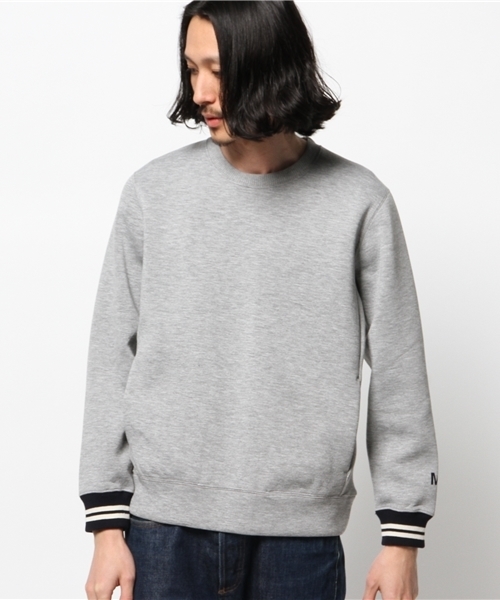 417 EDIFICE（フォーワンセブンエディフィス）の「MARK MCNAIRY スポンジボンディングスウェット（スウェット・メンズ・チャコールグレー/ネイビー・SMALL/LARGE/MEDIUM）」の3枚目の写真