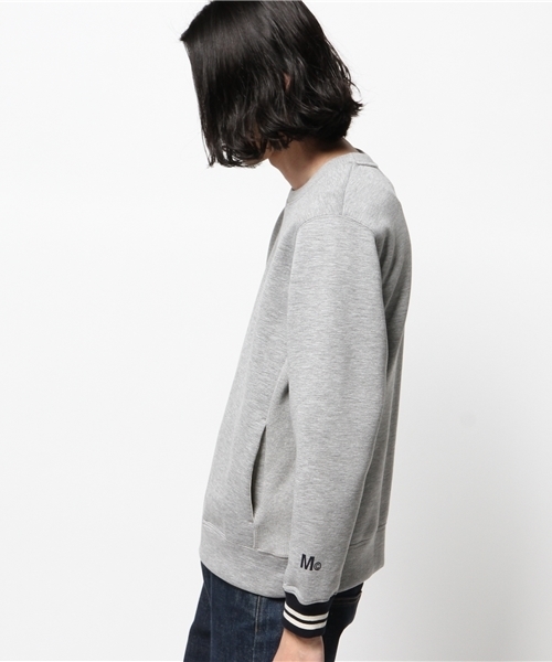 417 EDIFICE（フォーワンセブンエディフィス）の「MARK MCNAIRY スポンジボンディングスウェット（スウェット・メンズ・チャコールグレー/ネイビー・SMALL/LARGE/MEDIUM）」の4枚目の写真